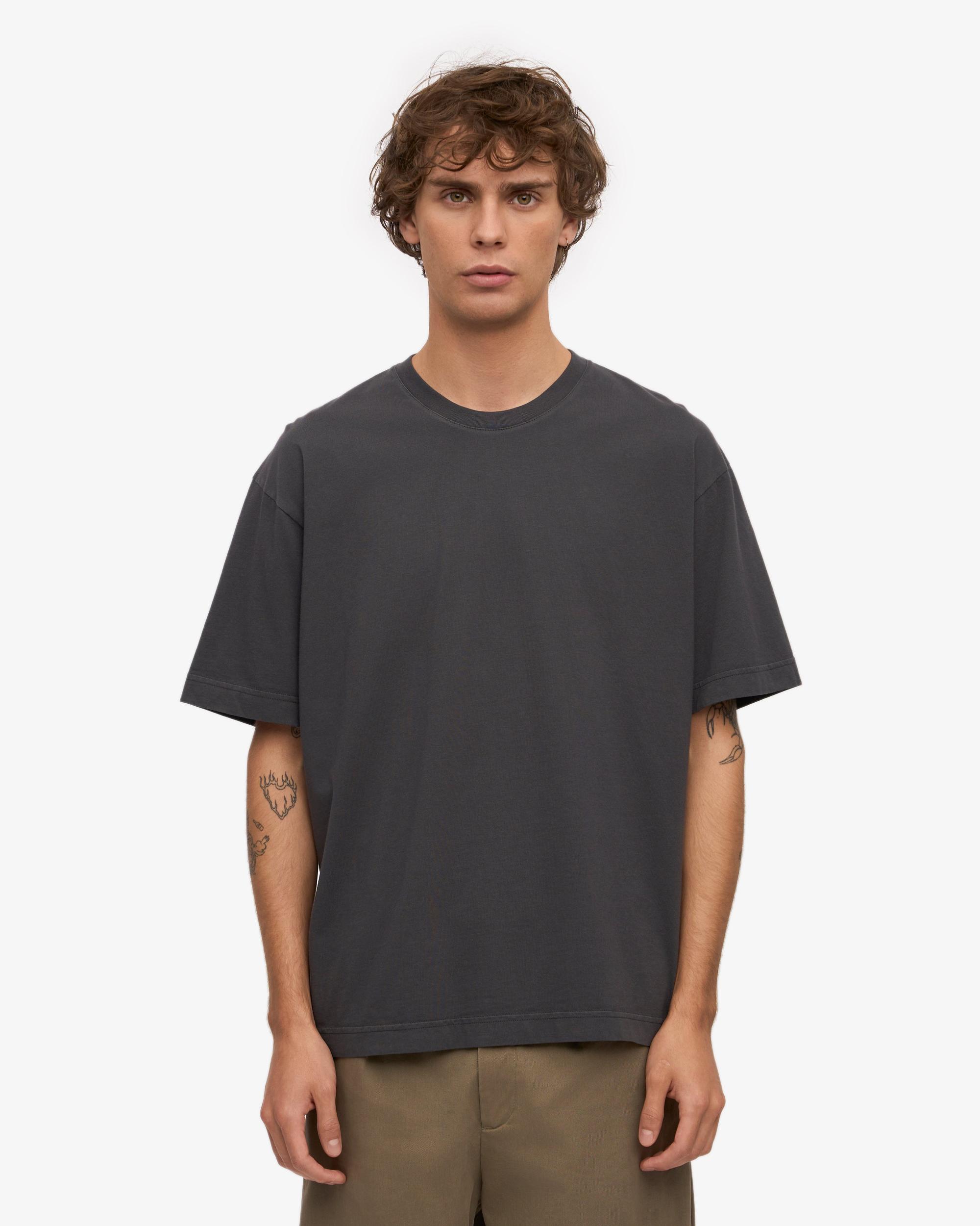 Oversized Organic T-Shirt - Lava Grey Product Image