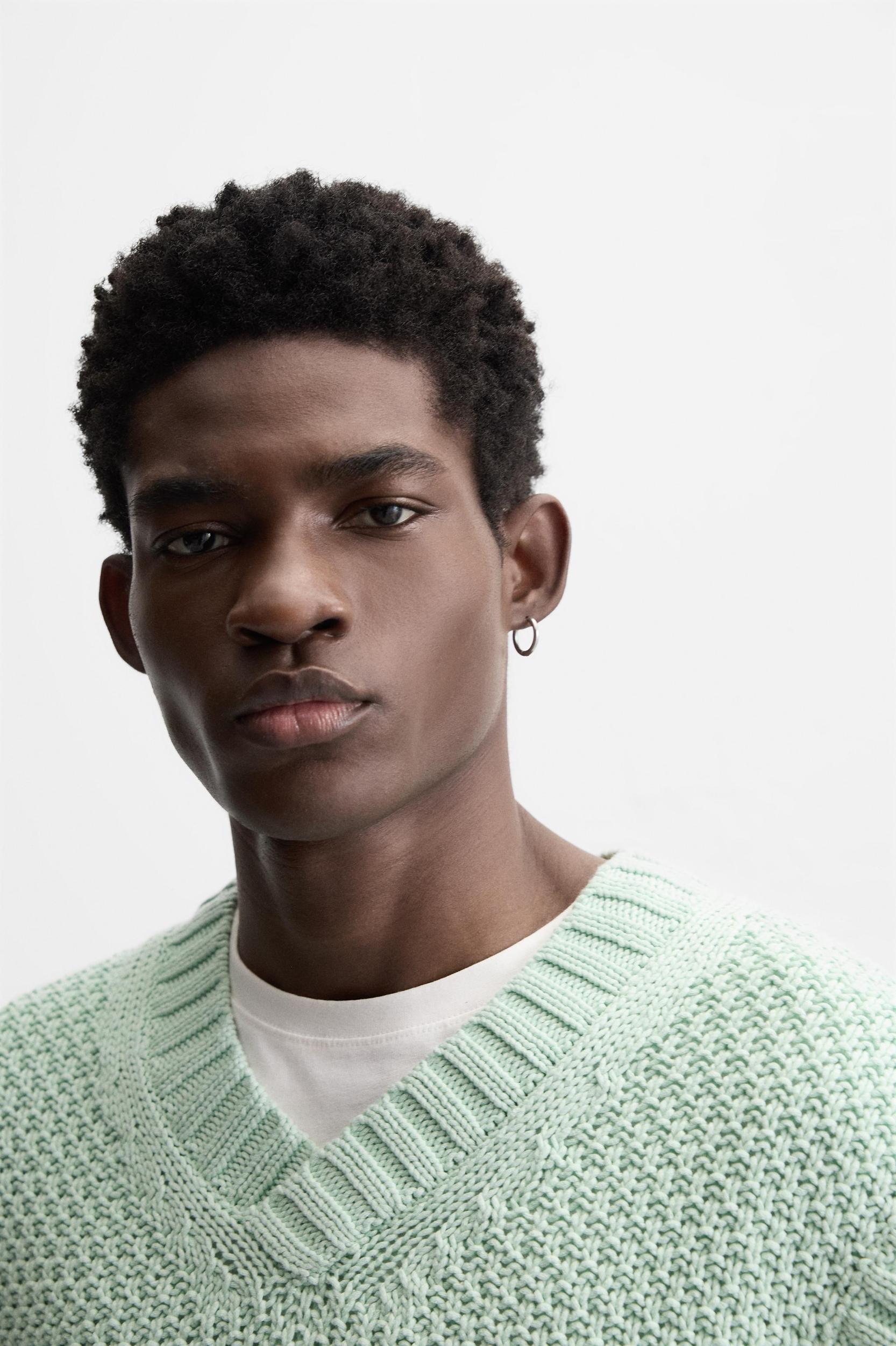 TEXTURED KNIT CARDIGAN Product Image