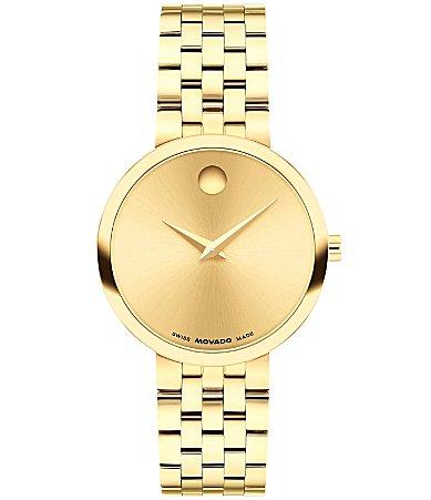Movado Womens Museum Classic Quartz Analog PVD Coated Stainless Steel Bracelet Watch Product Image