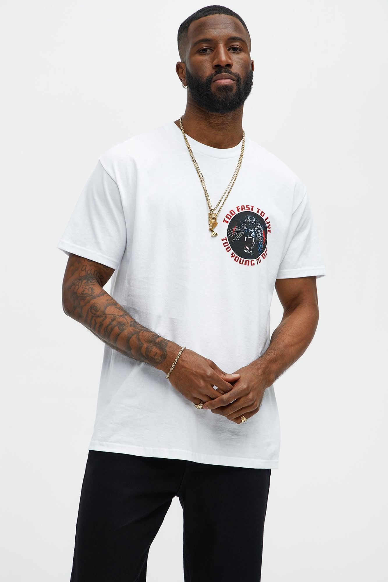 Too Fast To Live Short Sleeve Tee - White Product Image