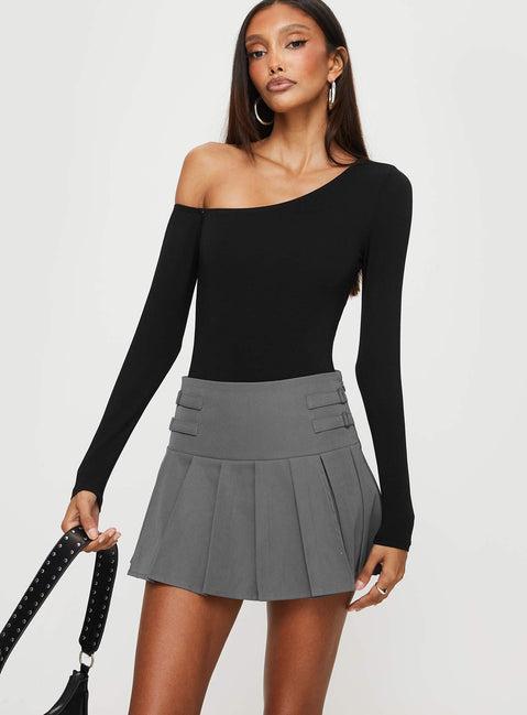 Cartwright Mini Skirt Charcoal Product Image
