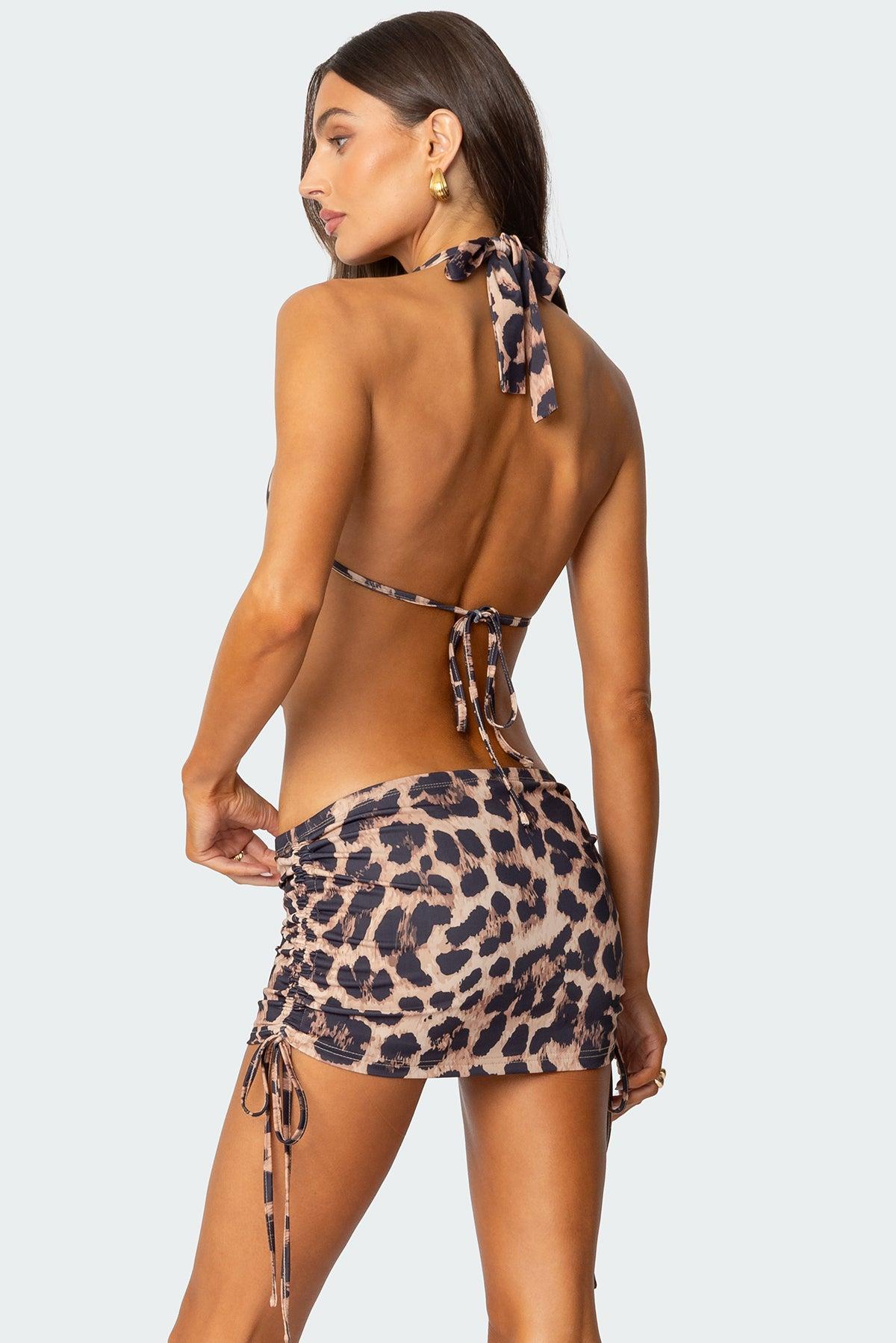 Zena Leopard Printed Backless Top Product Image