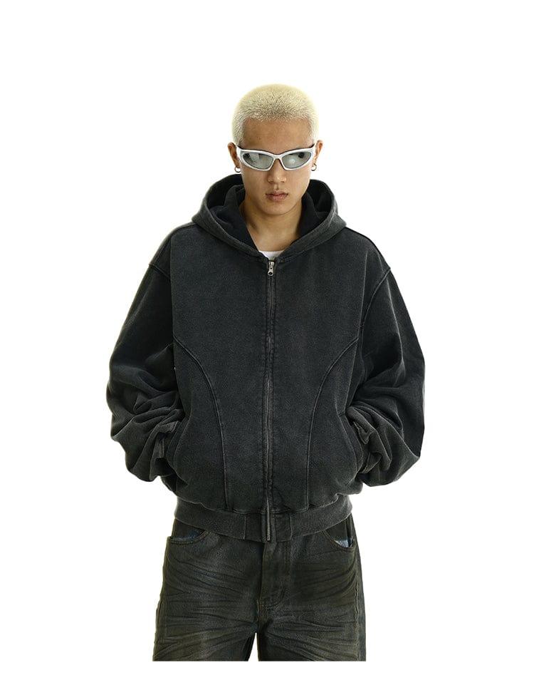 RT No. 11444 RECONSTRUCTED ZIP-UP HOODIE Product Image