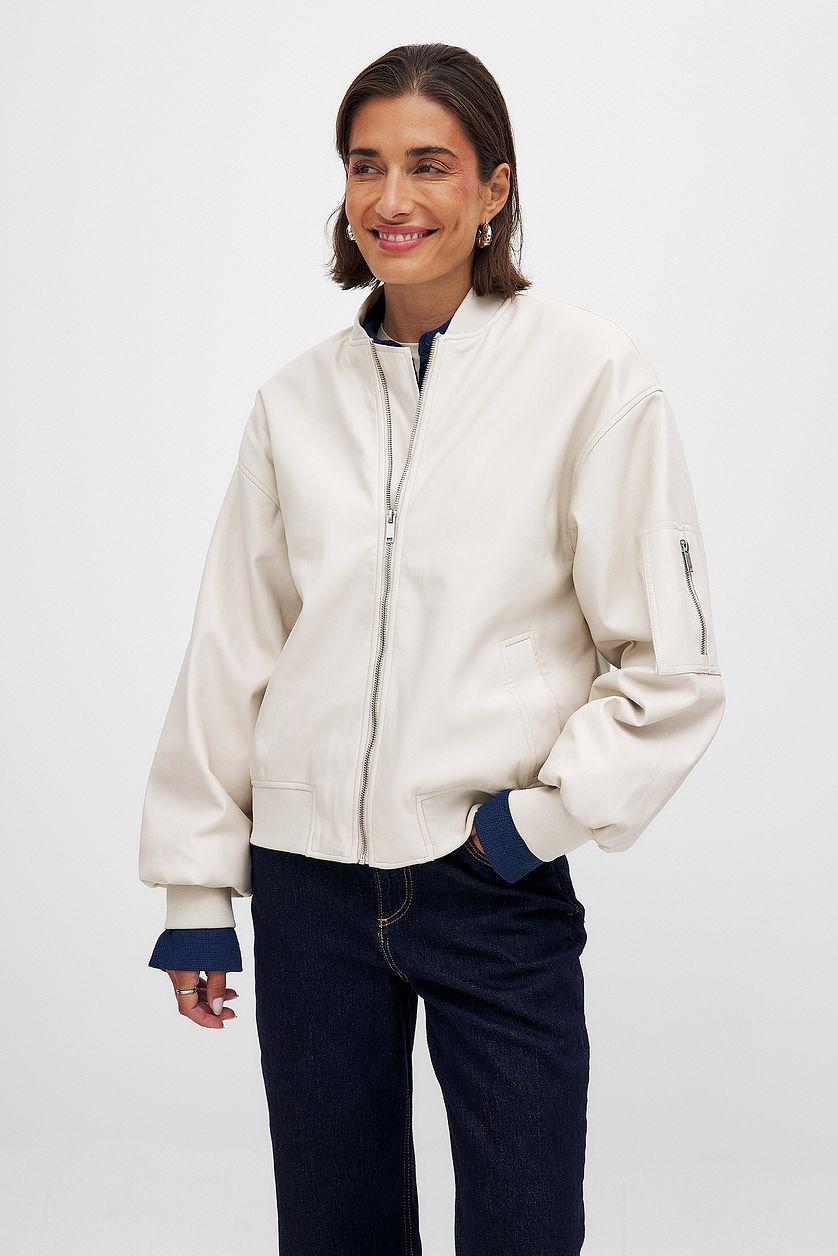 Pu Bomber Jacket Product Image