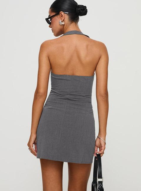 Fenny Mini Dress Grey Product Image