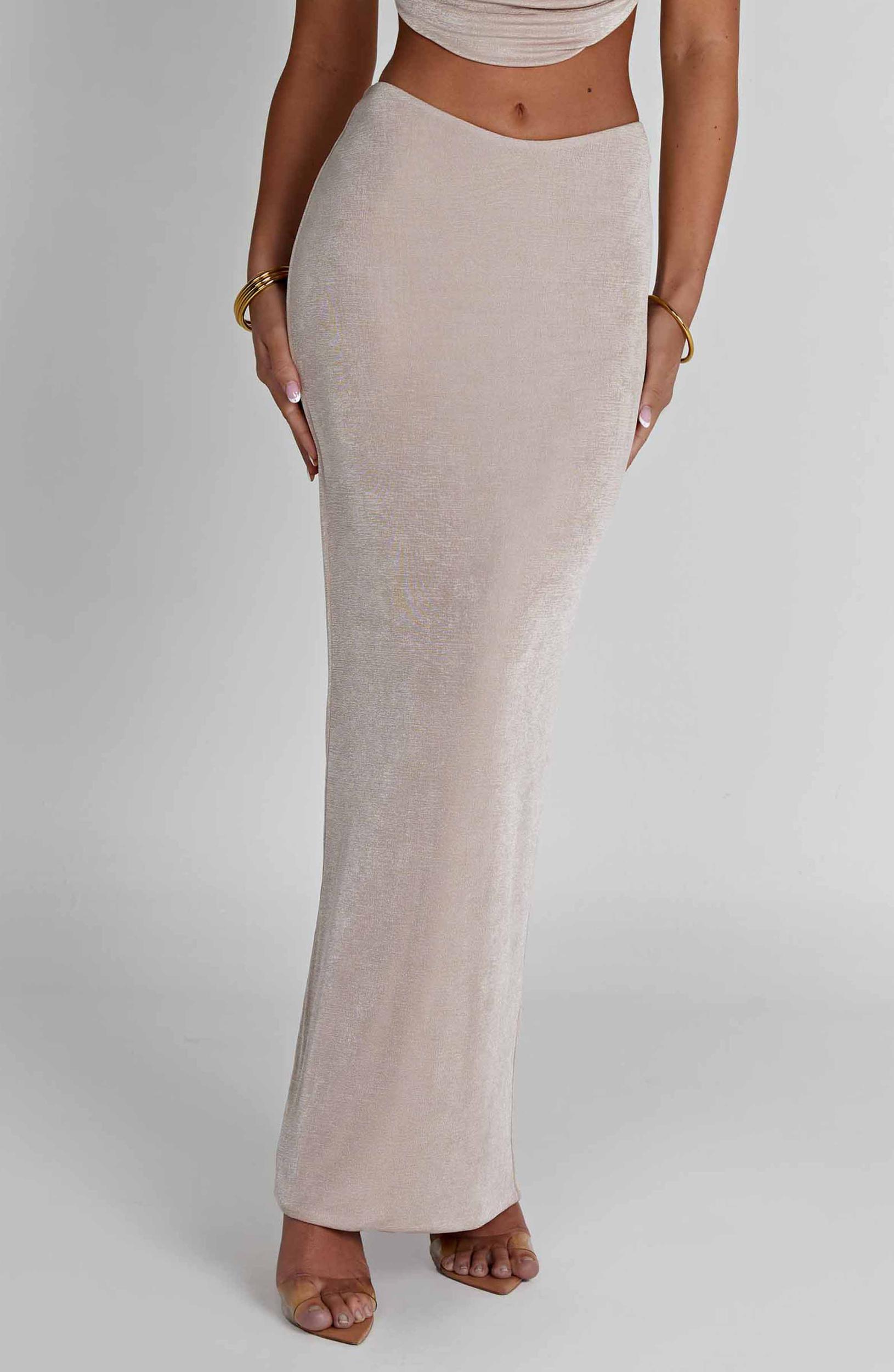 Fifi Maxi Skirt - Champagne Product Image
