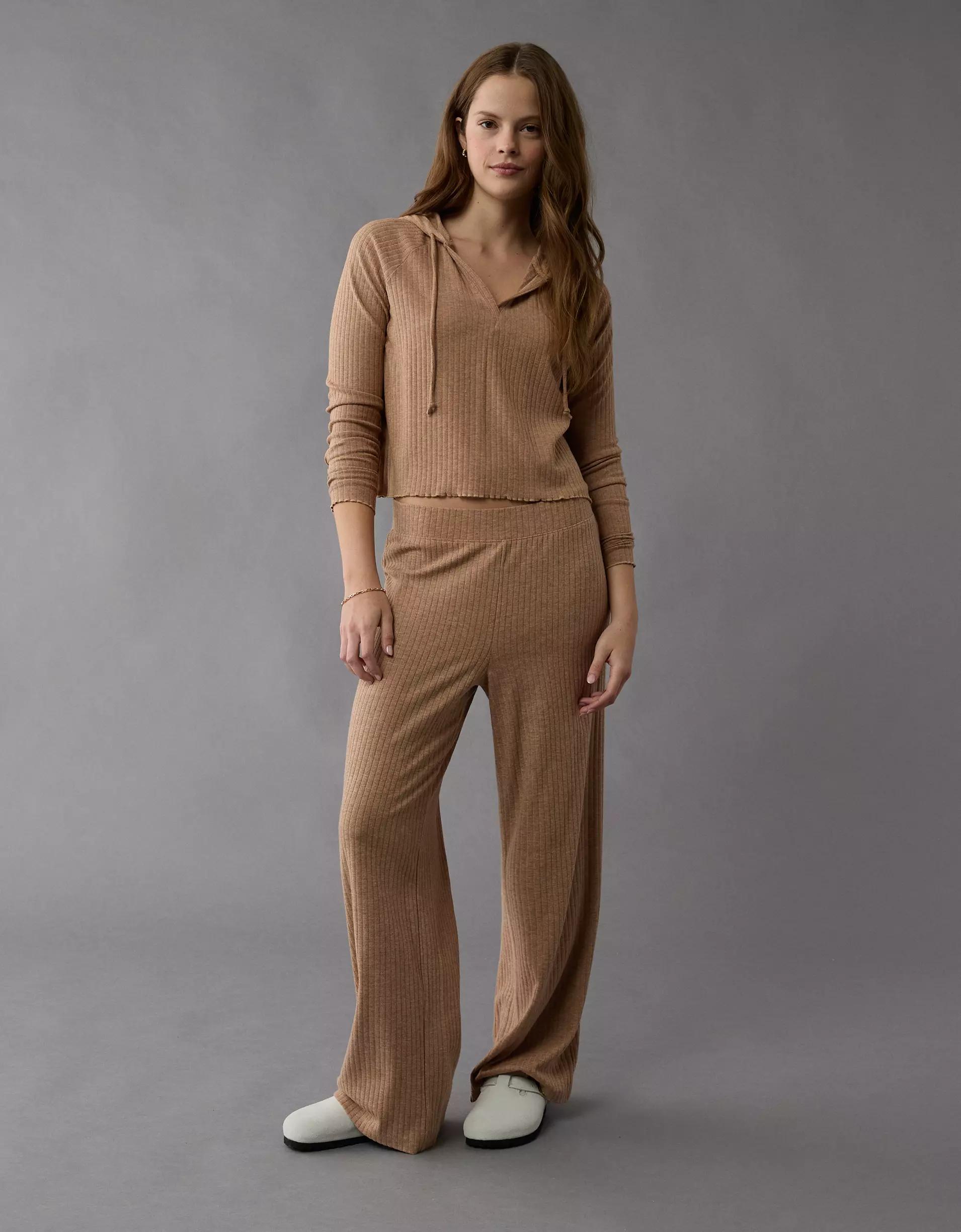 AE Cropped Sweater Lounge Hoodie Product Image