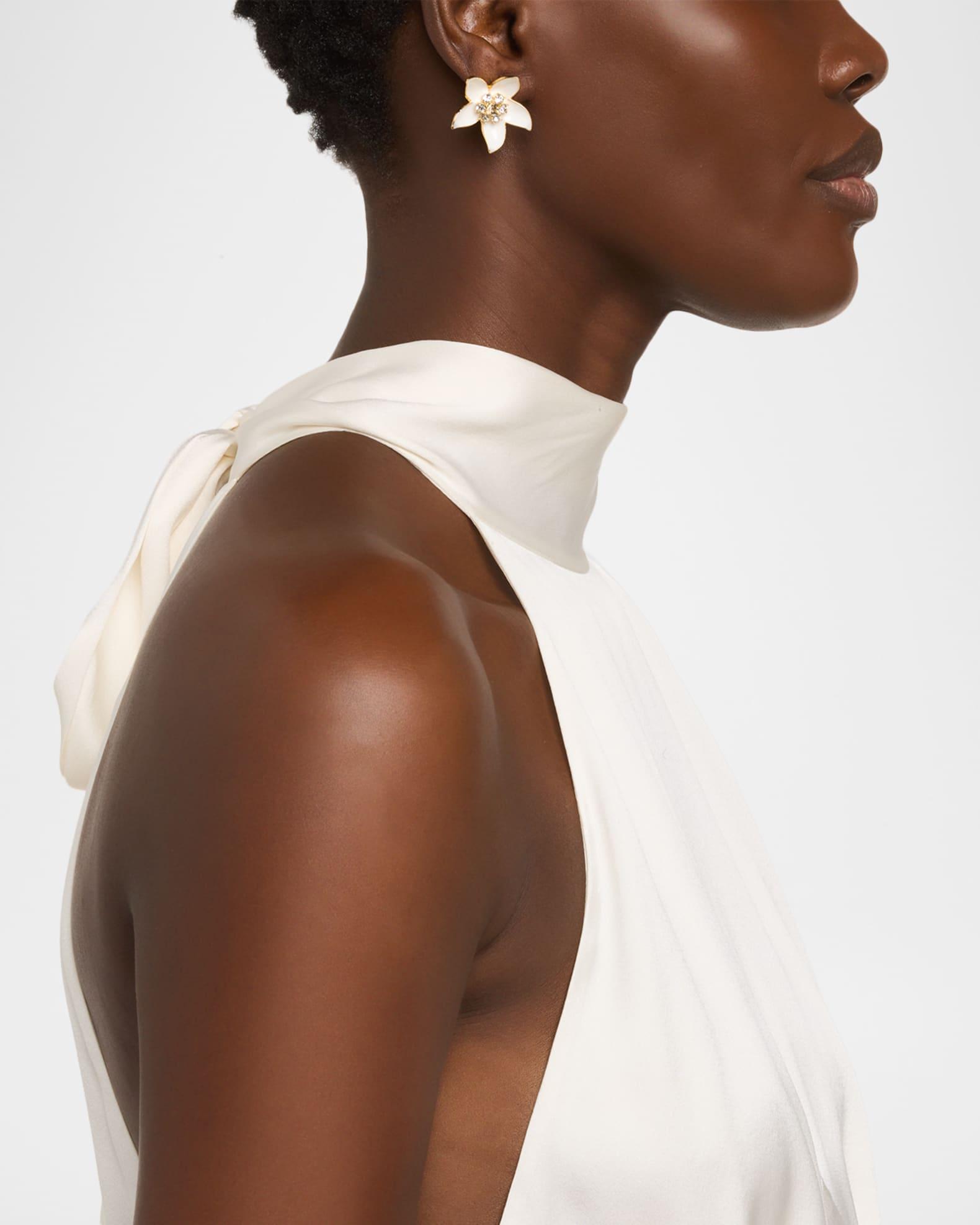 Jasmin Enamel Stud Earrings Product Image