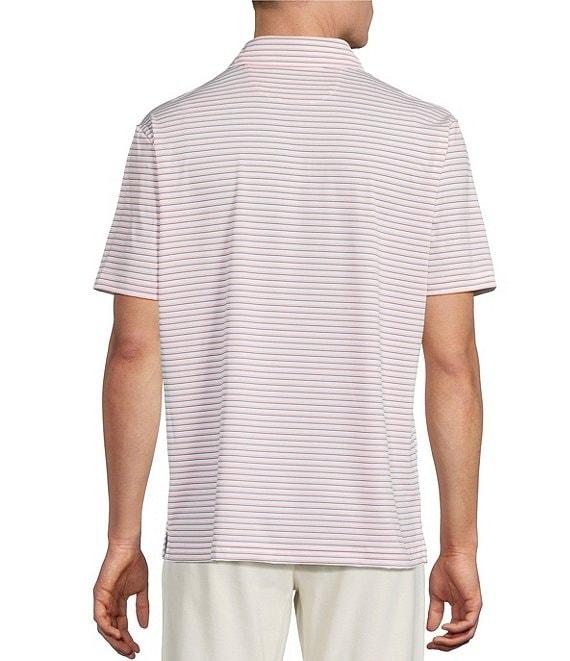 Cremieux Blue Label Performance Stretch Striped Short Sleeve Polo Shirt Product Image