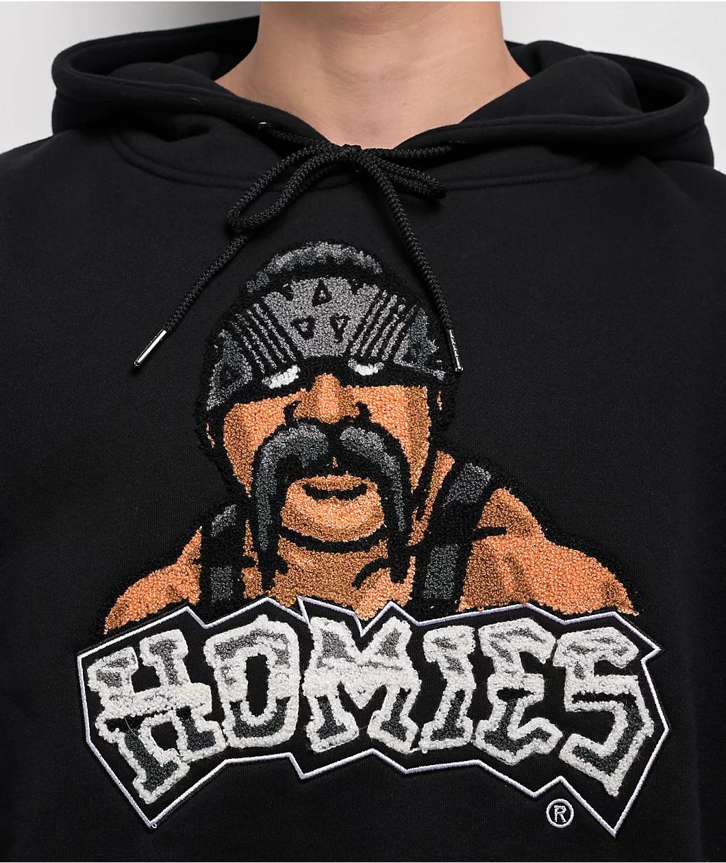 DGA Big Loco Chenille Black Hoodie Product Image