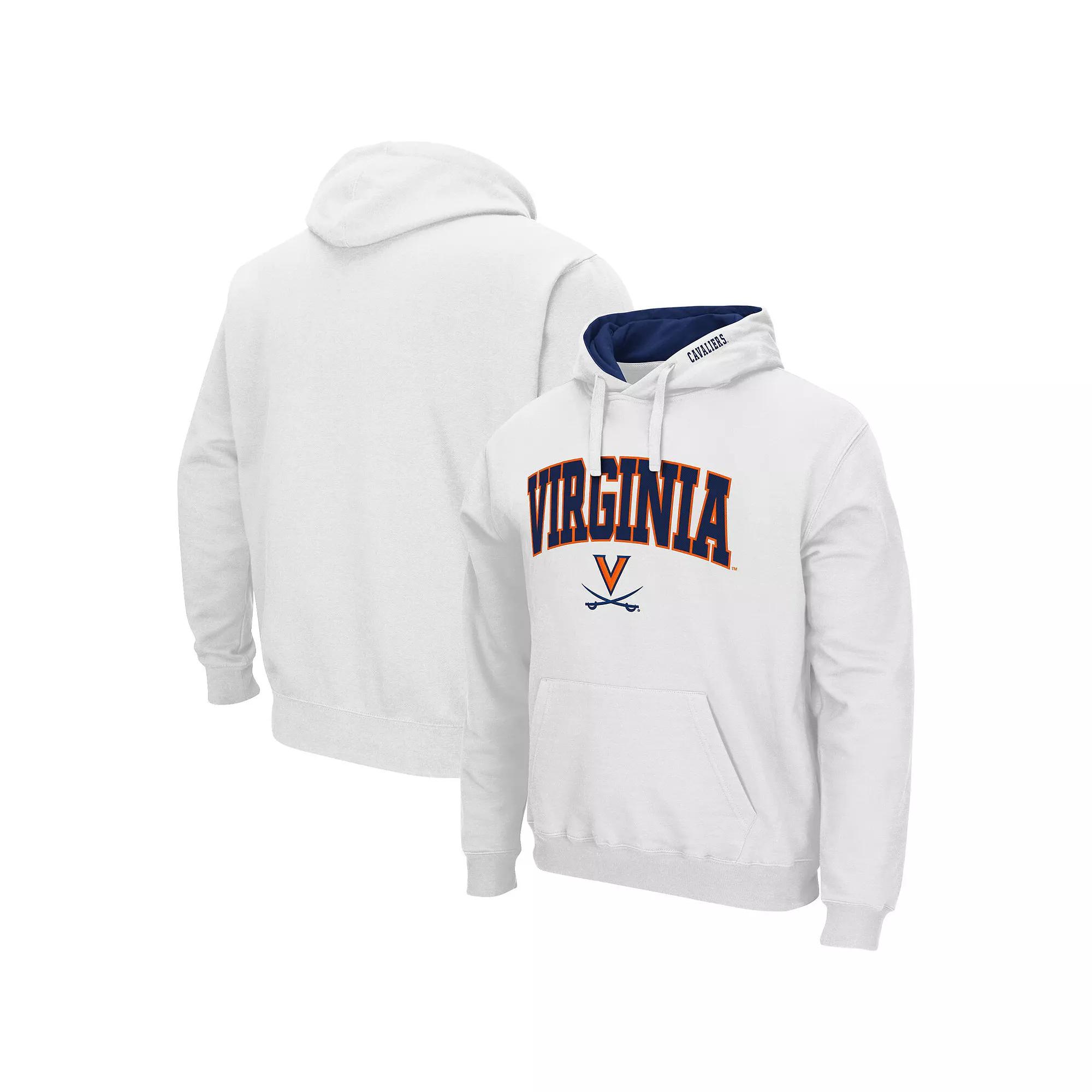 Men's Colosseum White Virginia Cavaliers Arch & Logo 3.0 Pullover Hoodie,  Product Image