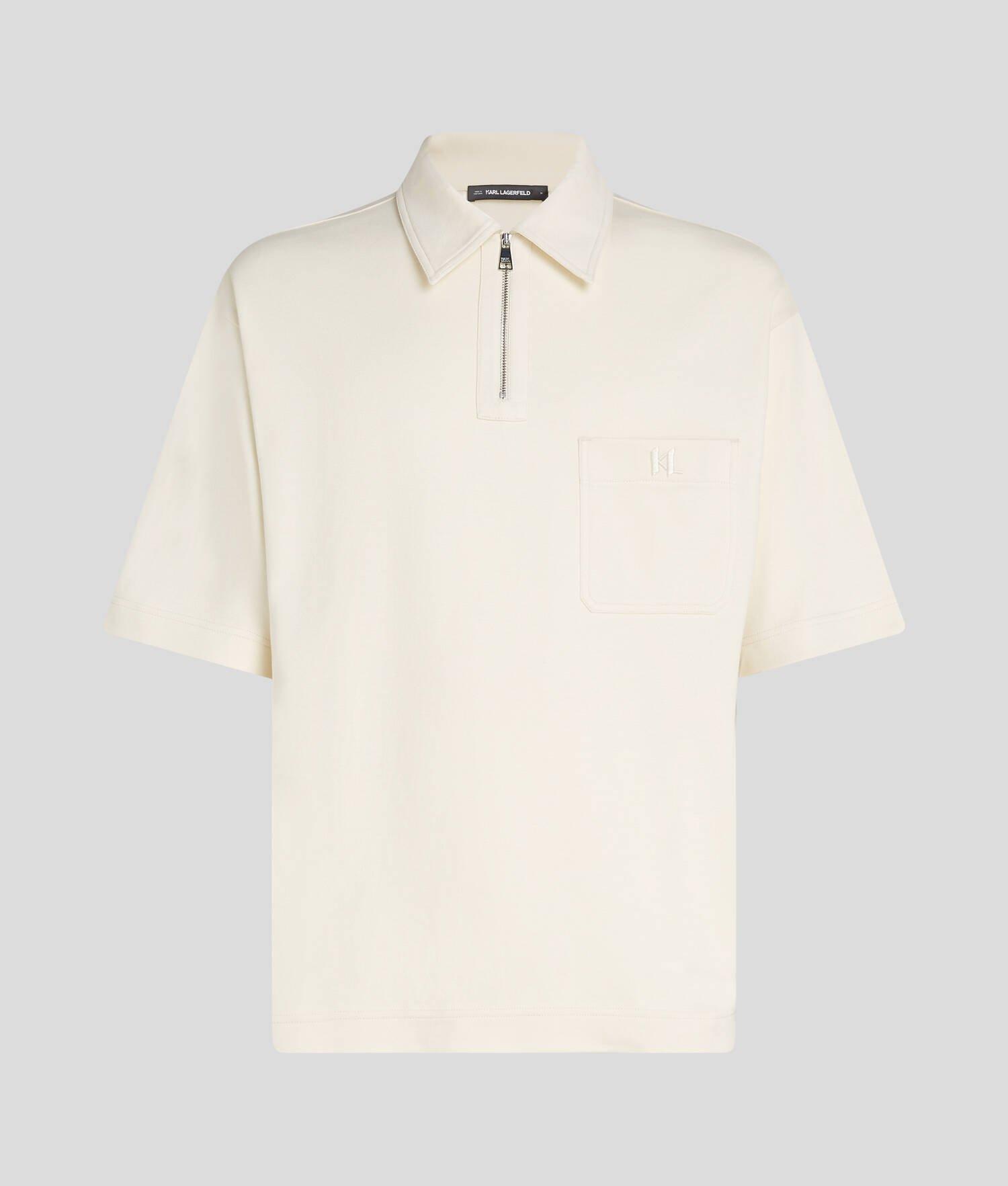 MONOGRAM ZIP-UP POLO SHIRT Product Image