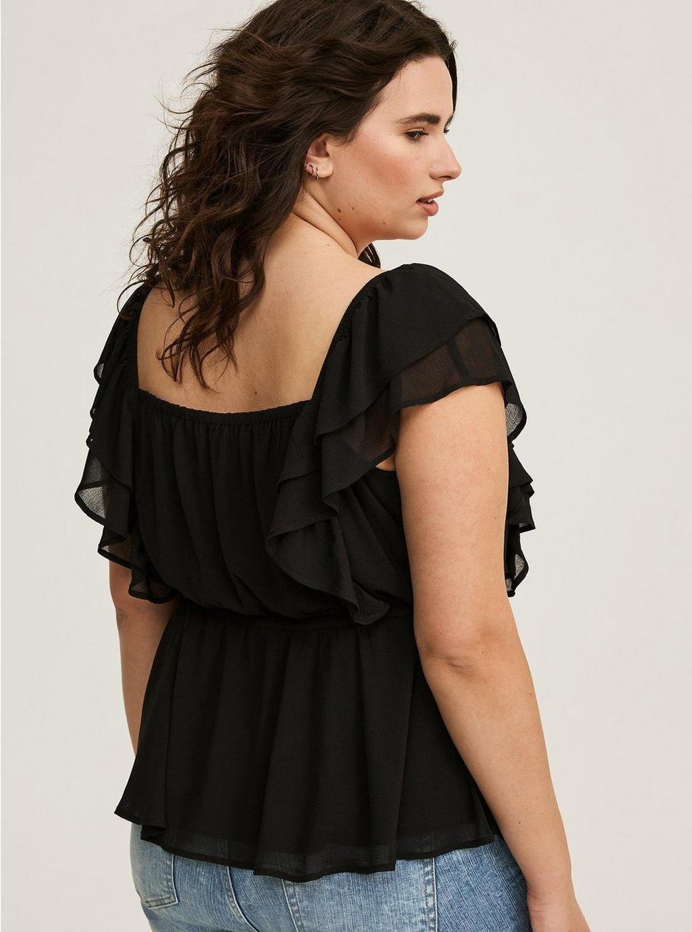 Ruffle Cinched Blouse Product Image