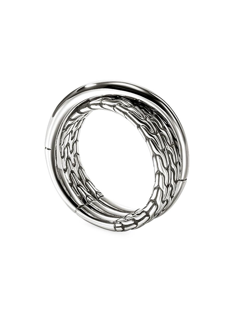 Womens JH Essentials Sterling Silver Crossover Ring Product Image
