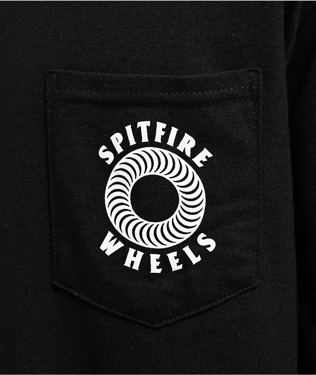 Spitfire Hollow Classic Black Pocket T-Shirt Product Image