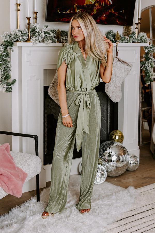 Forever Stunning Pleated Jumpsuit Product Image