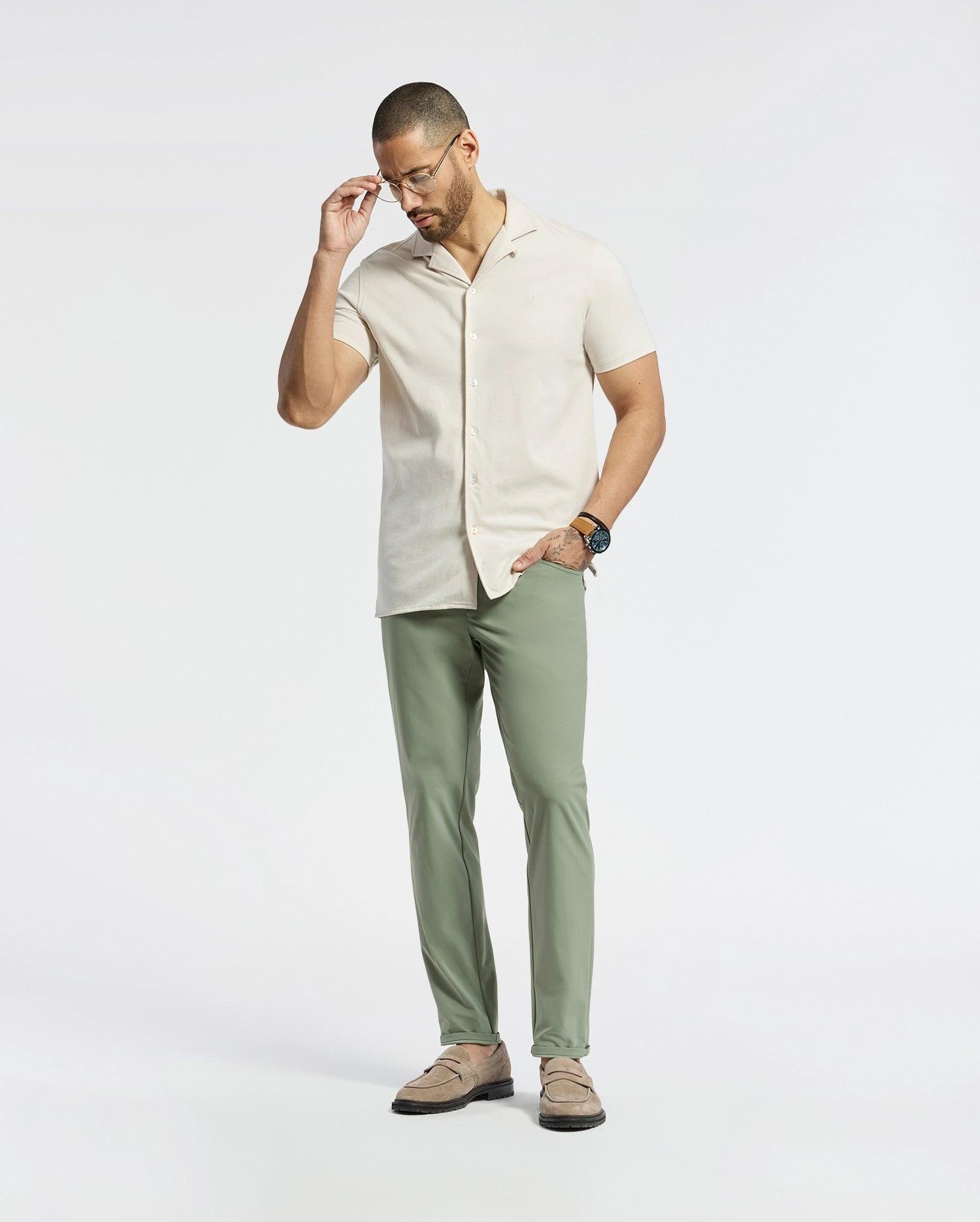 MENS BRYAN CAMP COLLAR SHORT SLEEVE SHIRT - B6Q581F200 Product Image