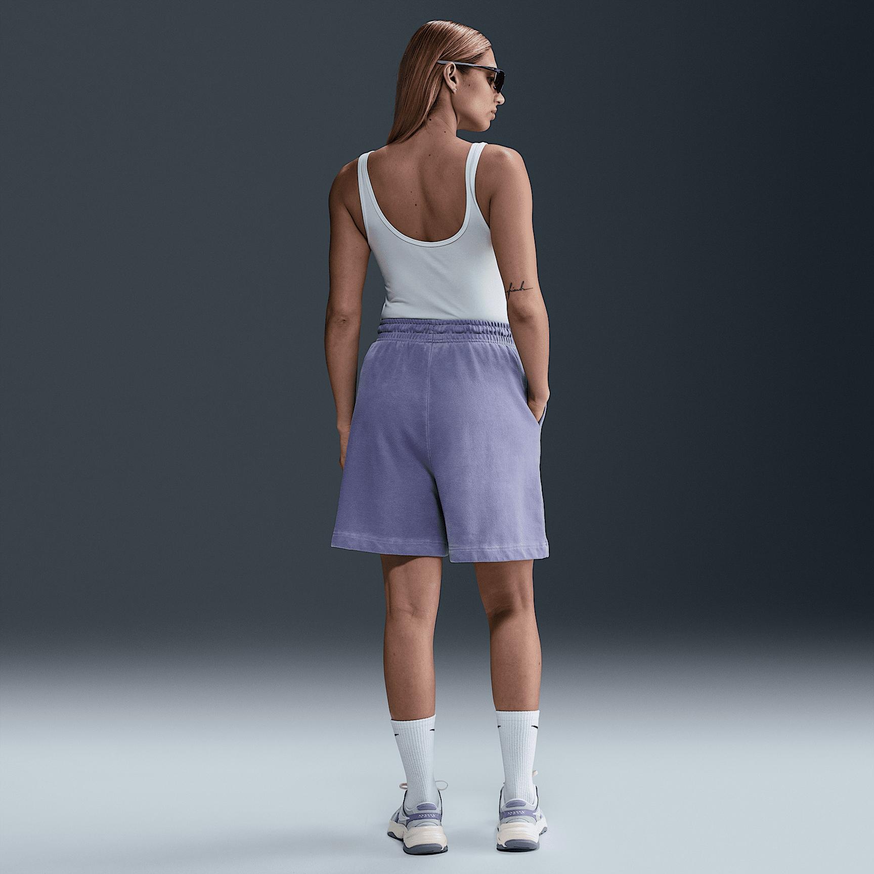 Womens Nike Sportswear Phoenix Fleece High-Waisted French Terry Shorts | HJ1269-006 Product Image