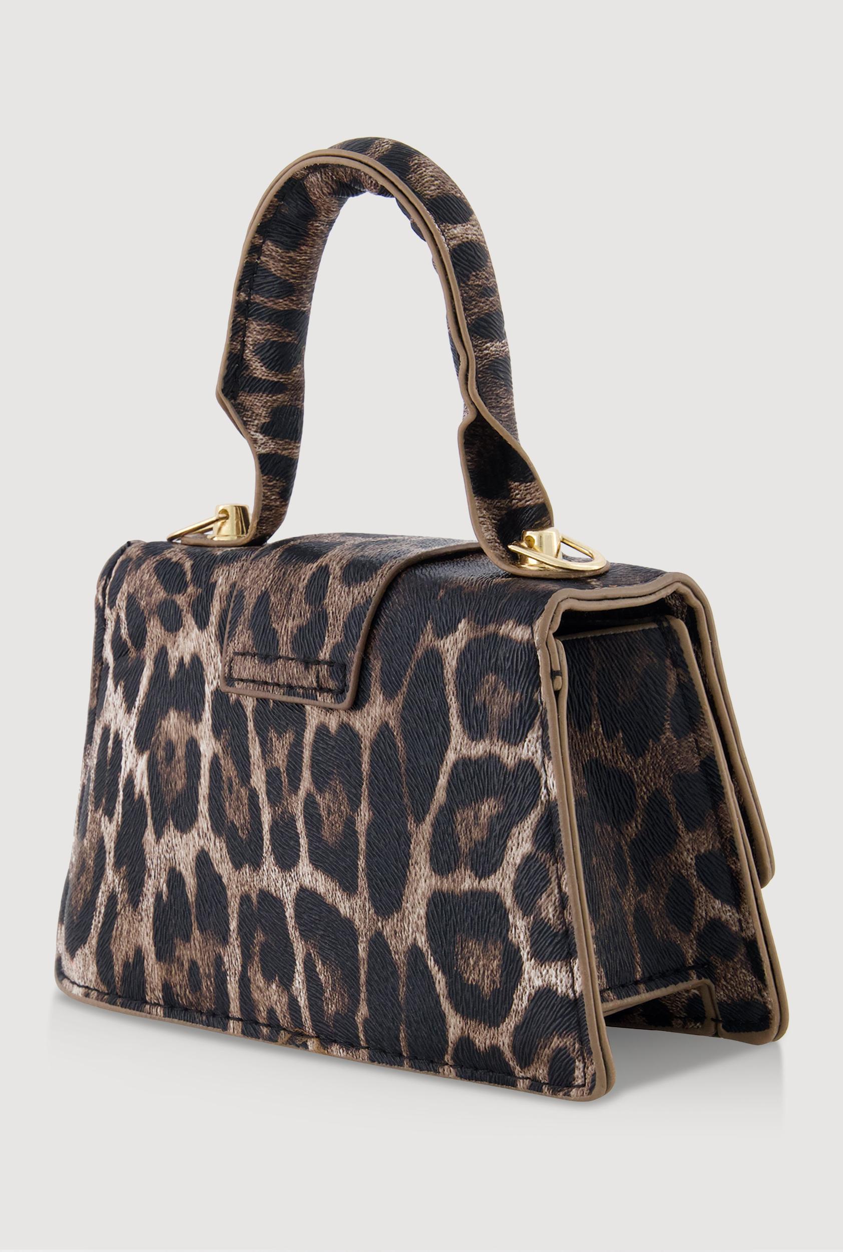 Chic Animal Print Faux Leather Crossbody Bag with Removable Strap Unisex Product Image