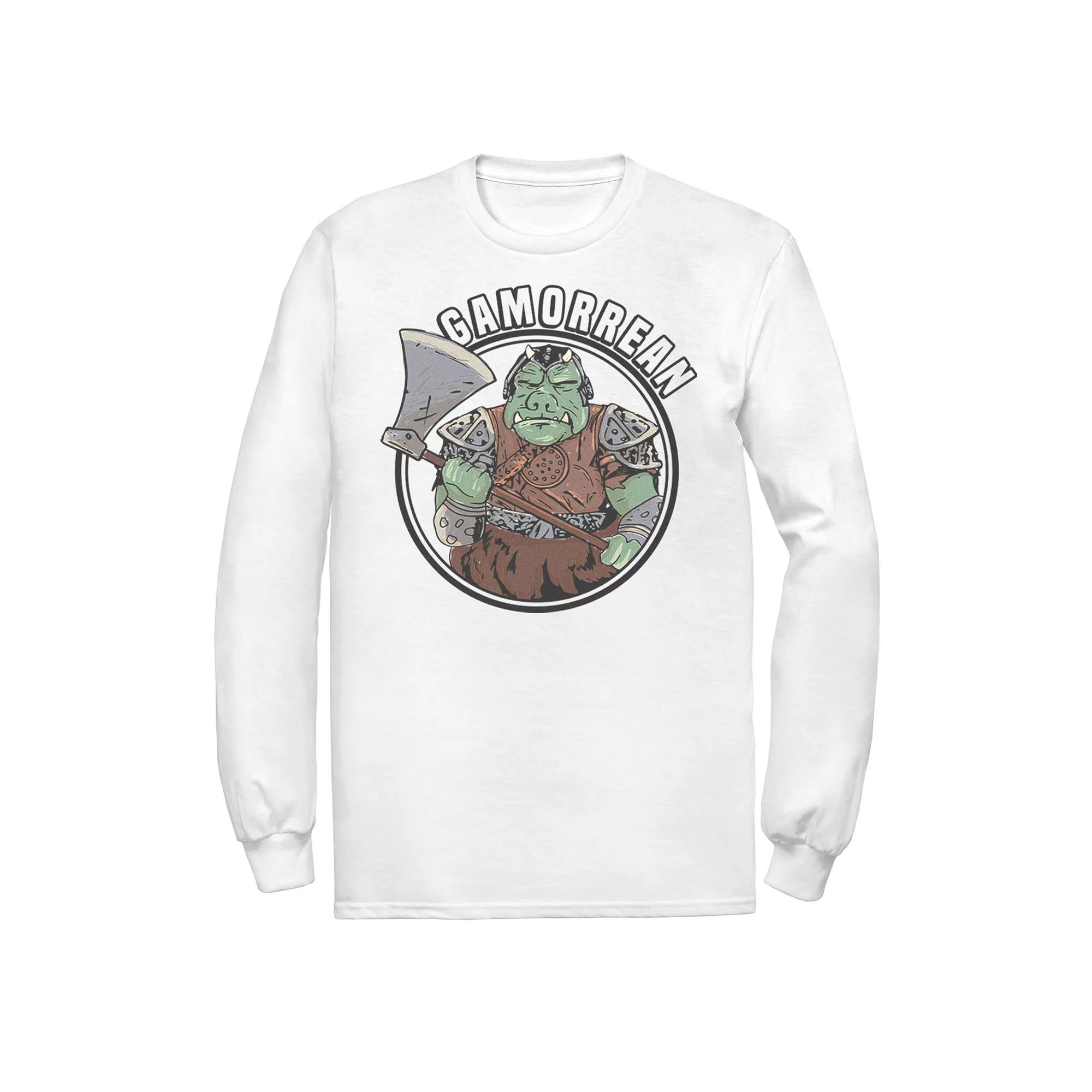 Men's Star Wars The Mandalorian Gamorean Circle Graphic Tee, Size: Medium, White Product Image
