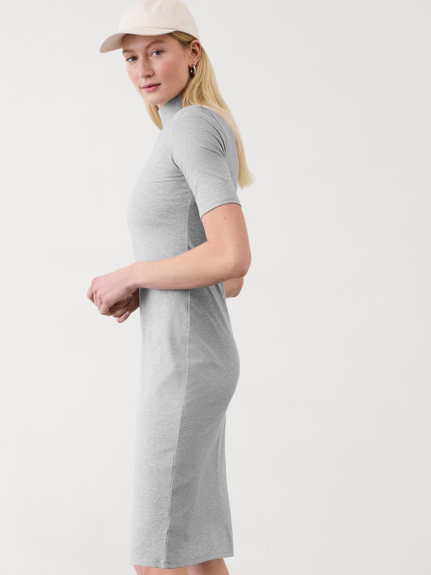 Signature Rib Mock Neck Dress Product Image