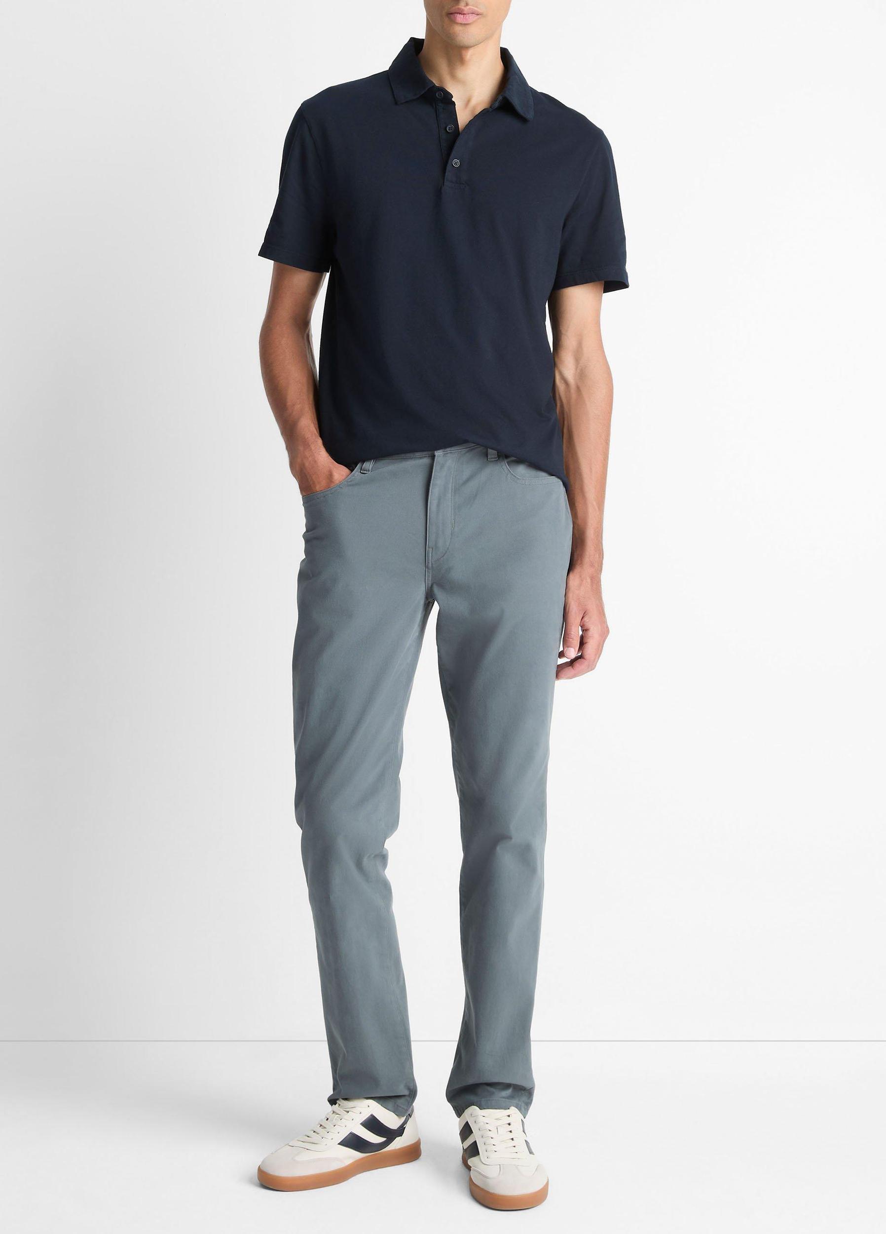 Garment Dye Cotton Polo Shirt Product Image