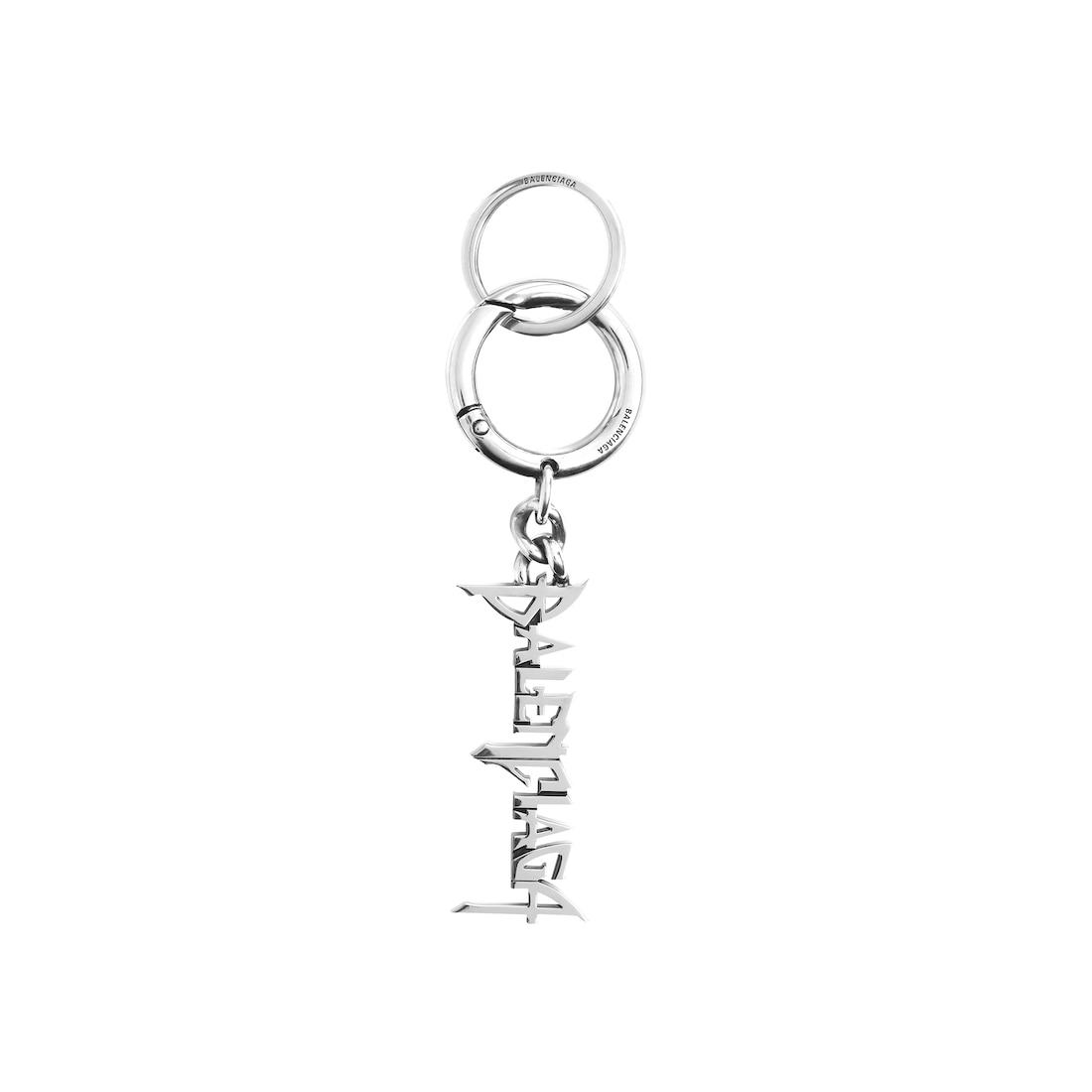 Typo Metal Keychain in Silver Product Image