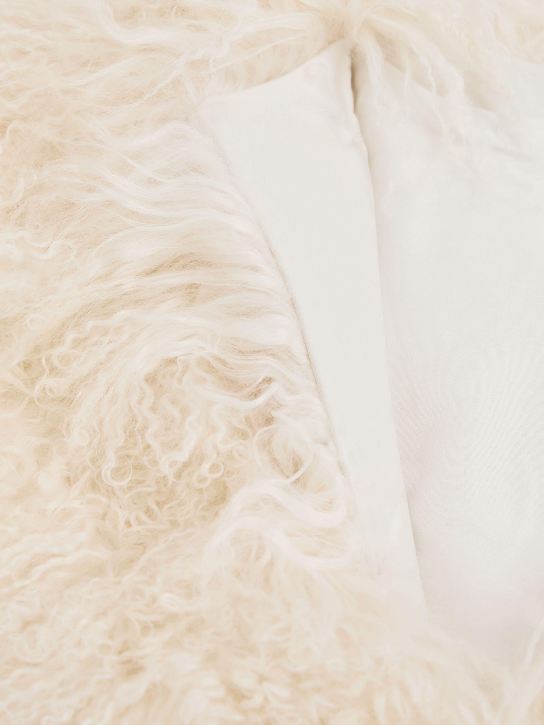 Meotine Shearling Jacket in Cream Product Image