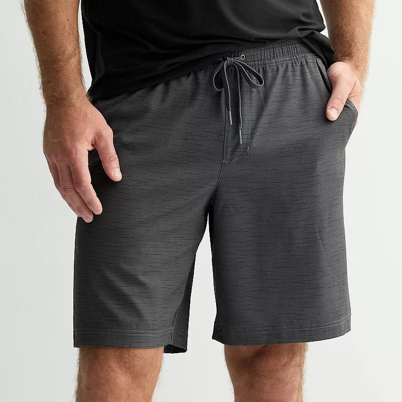 Men's FLX Dynamic Stretch Lined 9-inch Shorts, Size: Medium, Grey Stripe Product Image