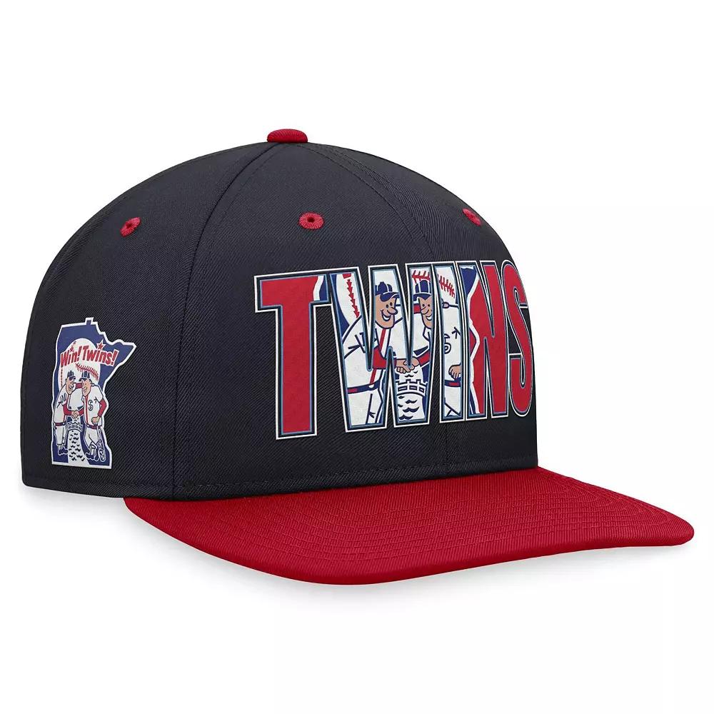 Men's Nike Navy Minnesota Twins Cooperstown Collection Pro Snapback Hat, Blue Product Image