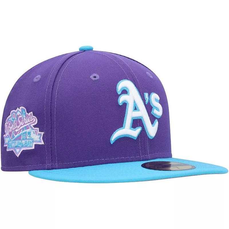 Men's New Era Purple Oakland Athletics Vice 59FIFTY Fitted Hat,  Product Image