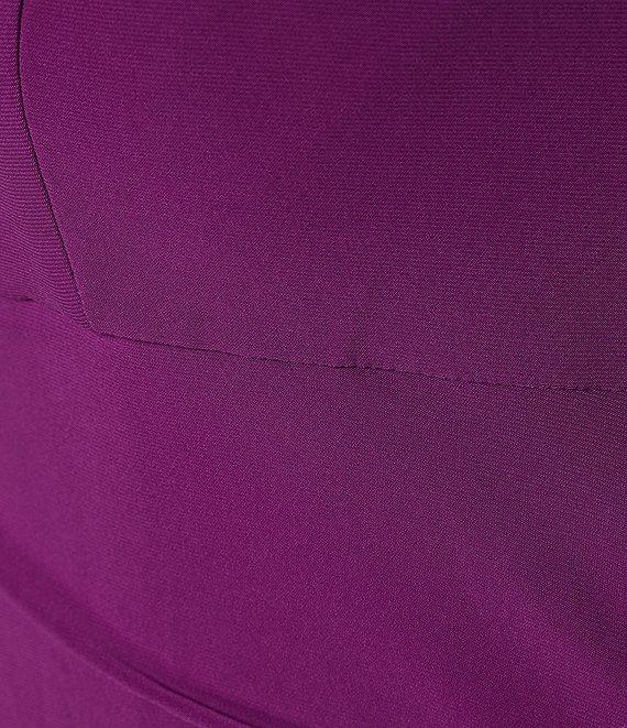 Alex Evenings Plus Size Sleeveless Off-The-Shoulder Fold Over Cuff Side Slit Gown Product Image