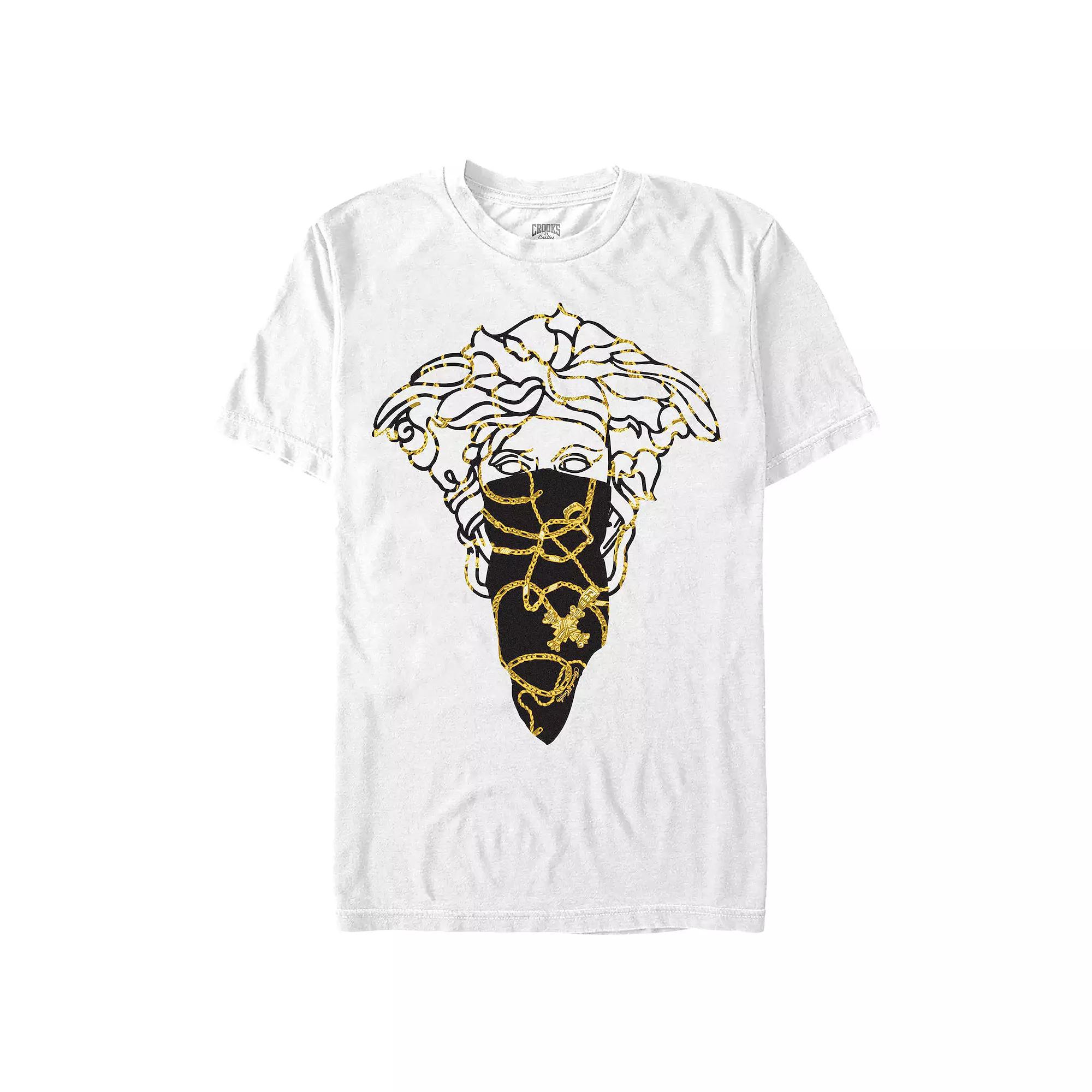 Men's Crooks And Castle Medusa Bandit Baroque Style Graphic Tee,  Product Image