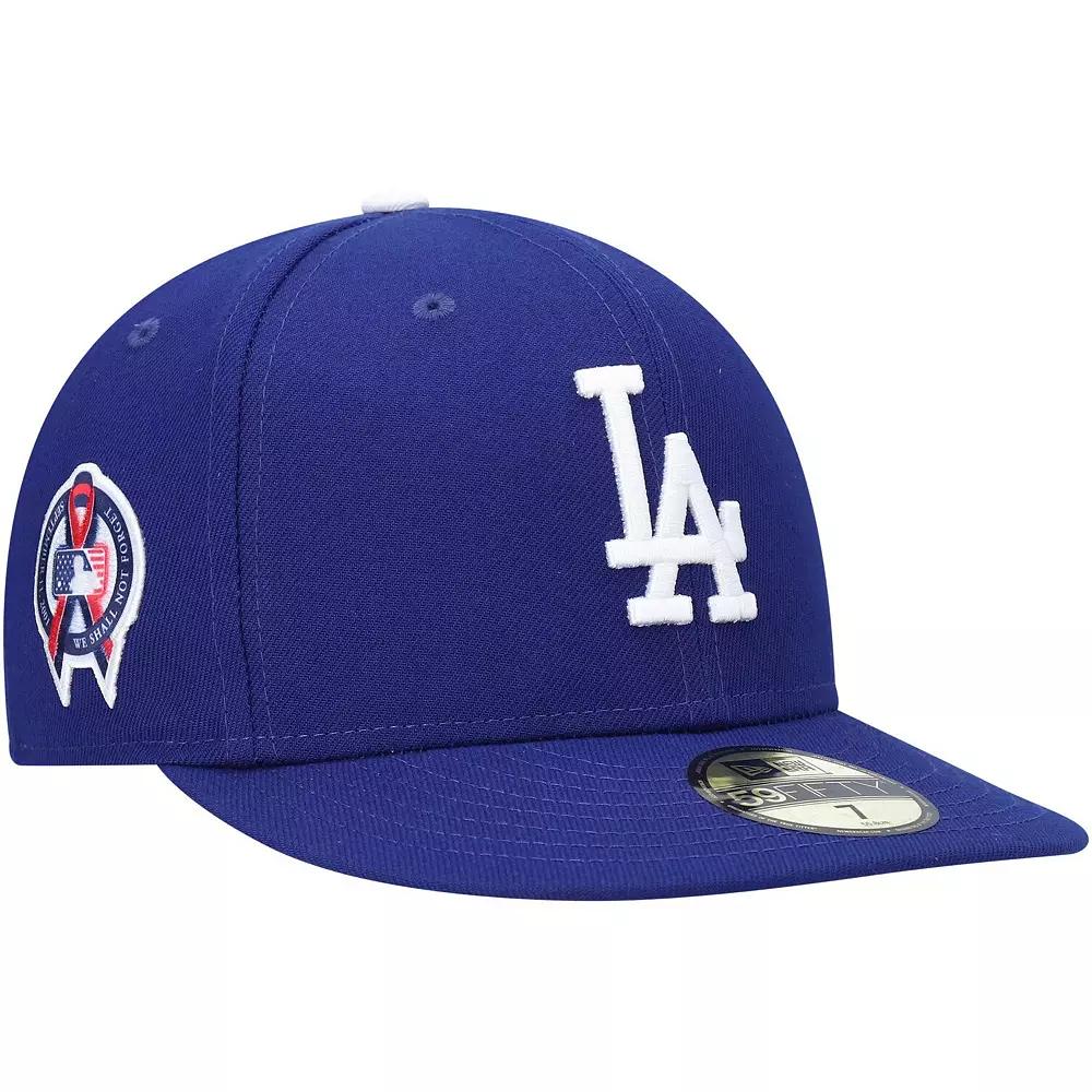 Men's New Era Royal Los Angeles Dodgers 9/11 Memorial Side Patch 59FIFTY Fitted Hat,  Product Image