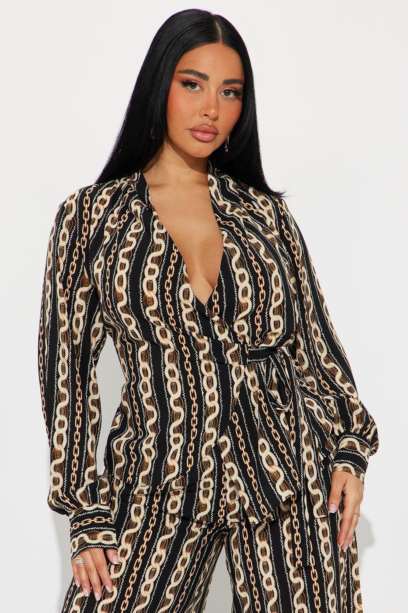 Status Icon Pant Set - Black/combo Product Image