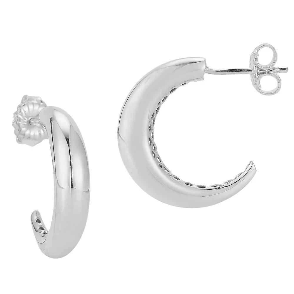 Sunkissed Sterling 14k Gold Over Silver Graduated Huggie Earrings, Women's, Silver Tone Product Image