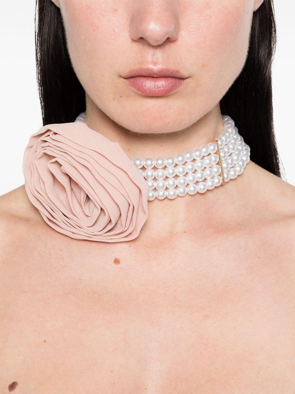 floral-appliqué chocker Product Image