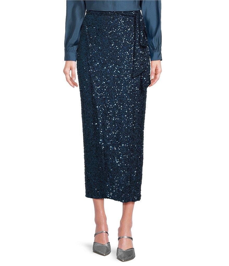 Never Fully Dressed Jaspre Wrap Sequin Skirt Product Image