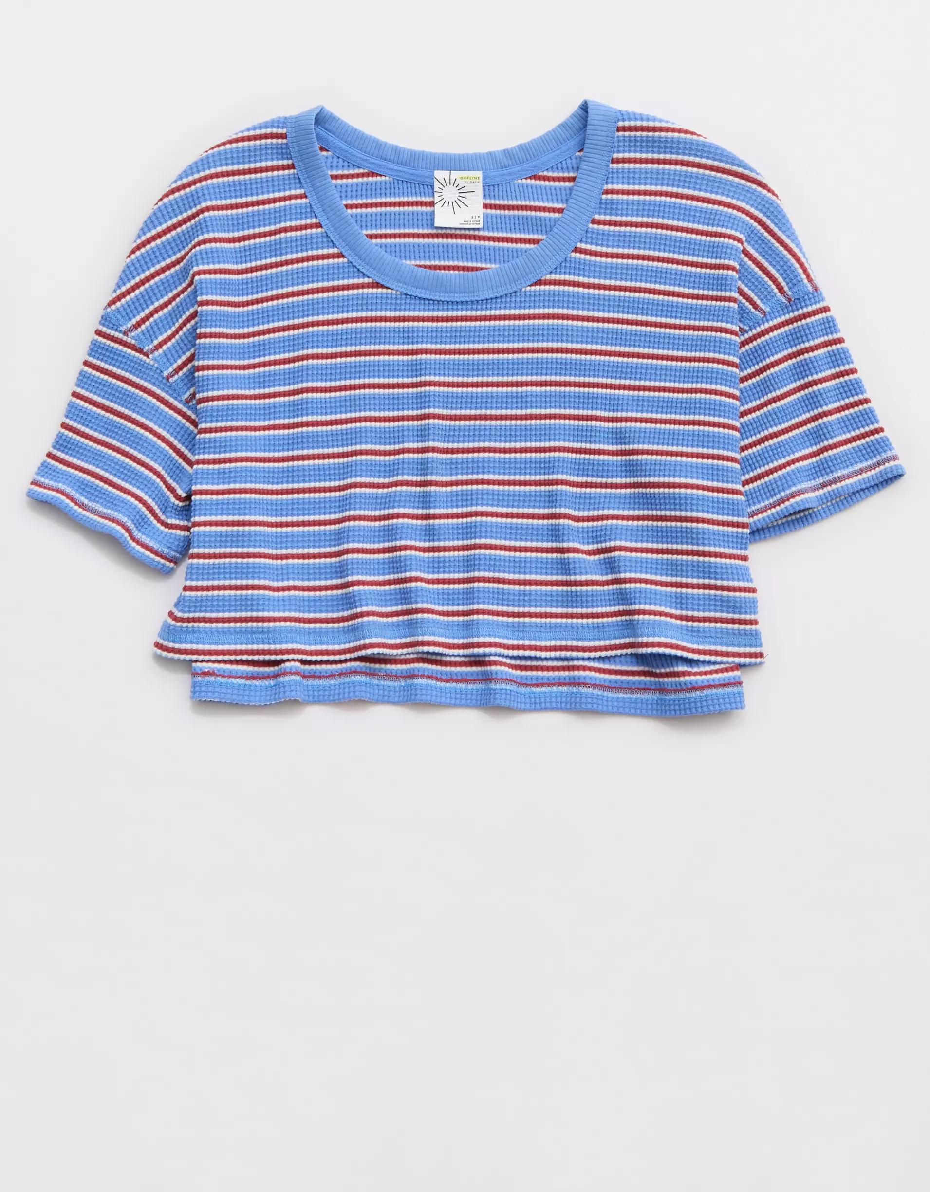 OFFLINE By Aerie Wow! Waffle Scoop T-Shirt Product Image