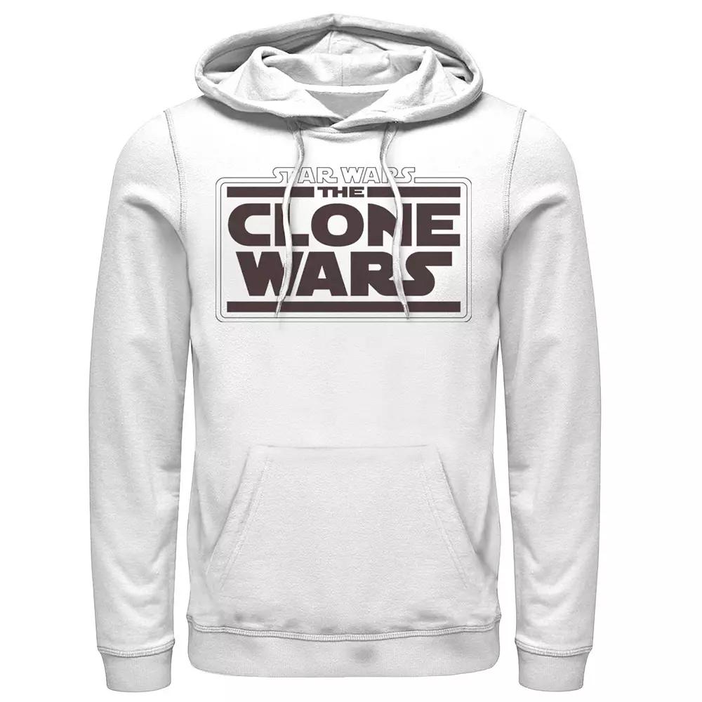 Men's Star Wars: The Clone Wars Logo Stack Hoodie,  Product Image