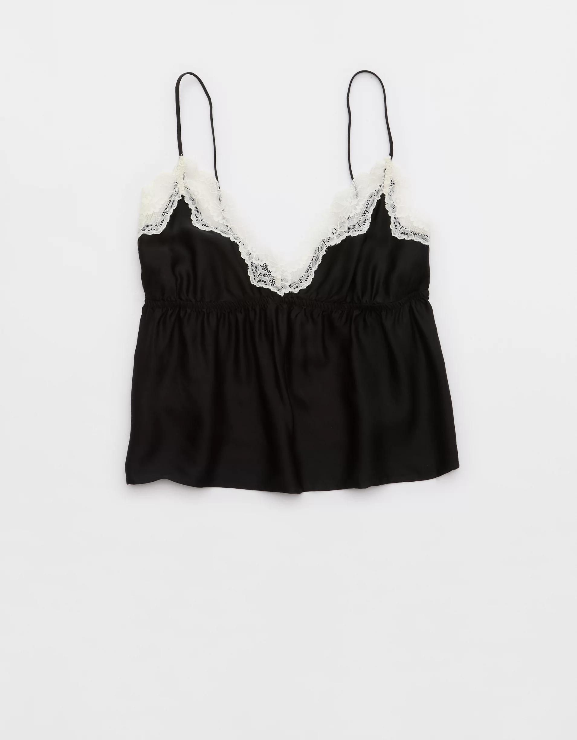 Aerie Off-Duty Satin Flirty Tank Product Image