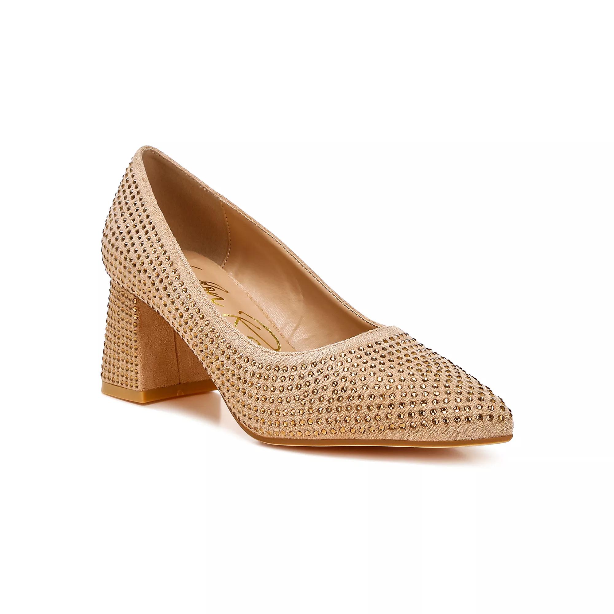 London Rag Caspia Women's Heeled Sandals, Size: 6, Beige Product Image