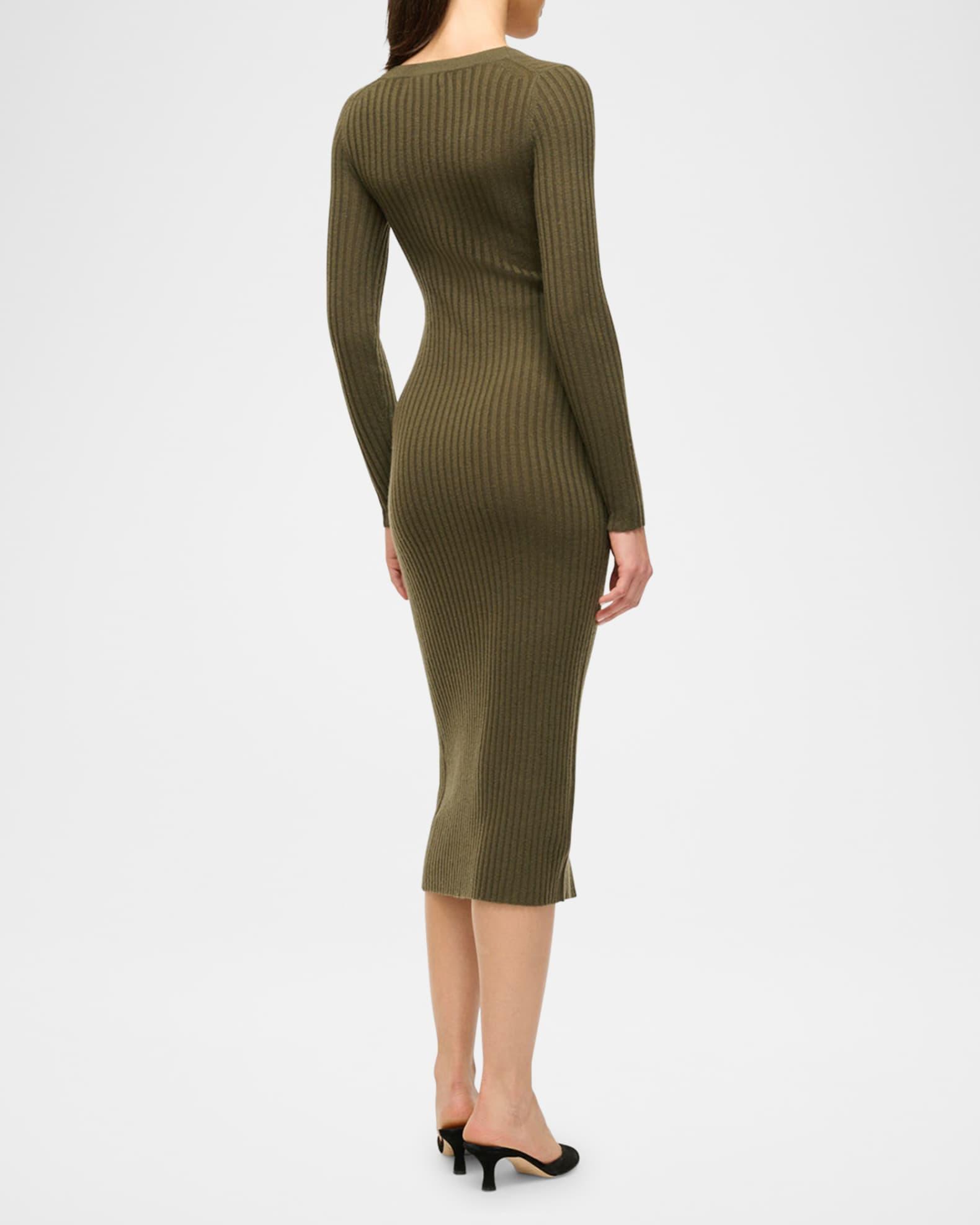 Shoko Ribbed Cashmere Sweater Dress Product Image