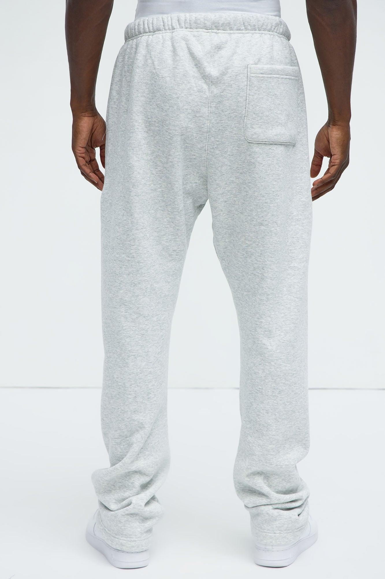 Tyson Heavyweight Straight Sweatpants - Heather Grey Product Image
