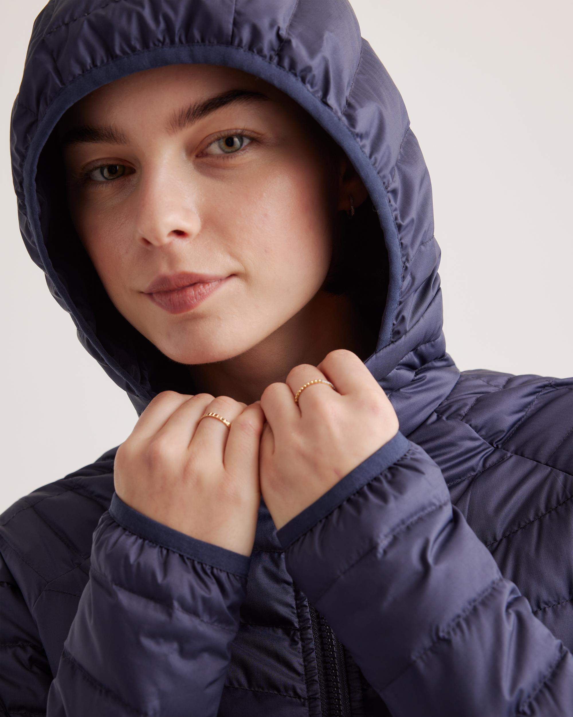 Quince | Women's Lightweight Down Packable Long Puffer Jacket Recycled Polyester Product Image