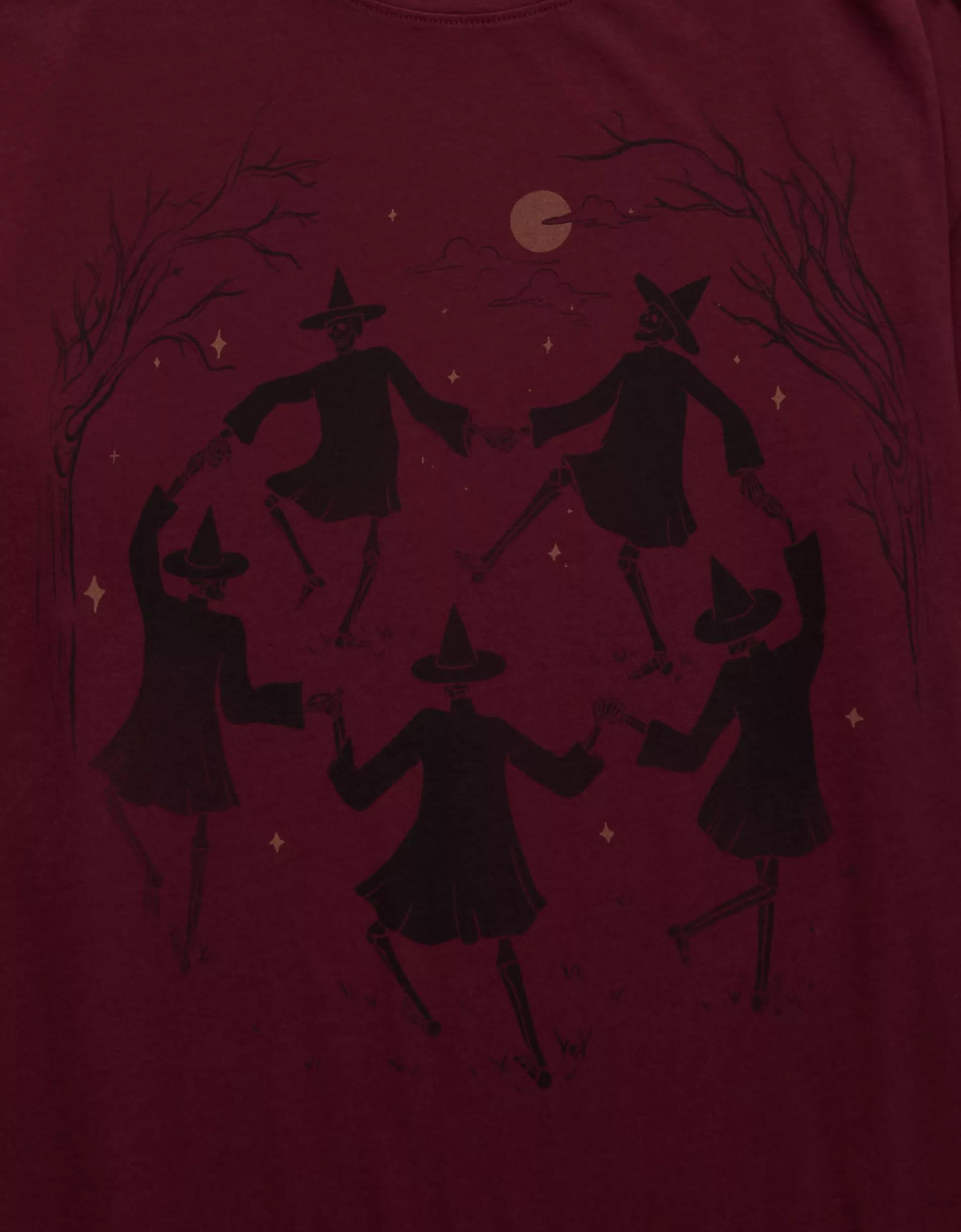 AE Oversized Halloween Graphic T-Shirt Product Image