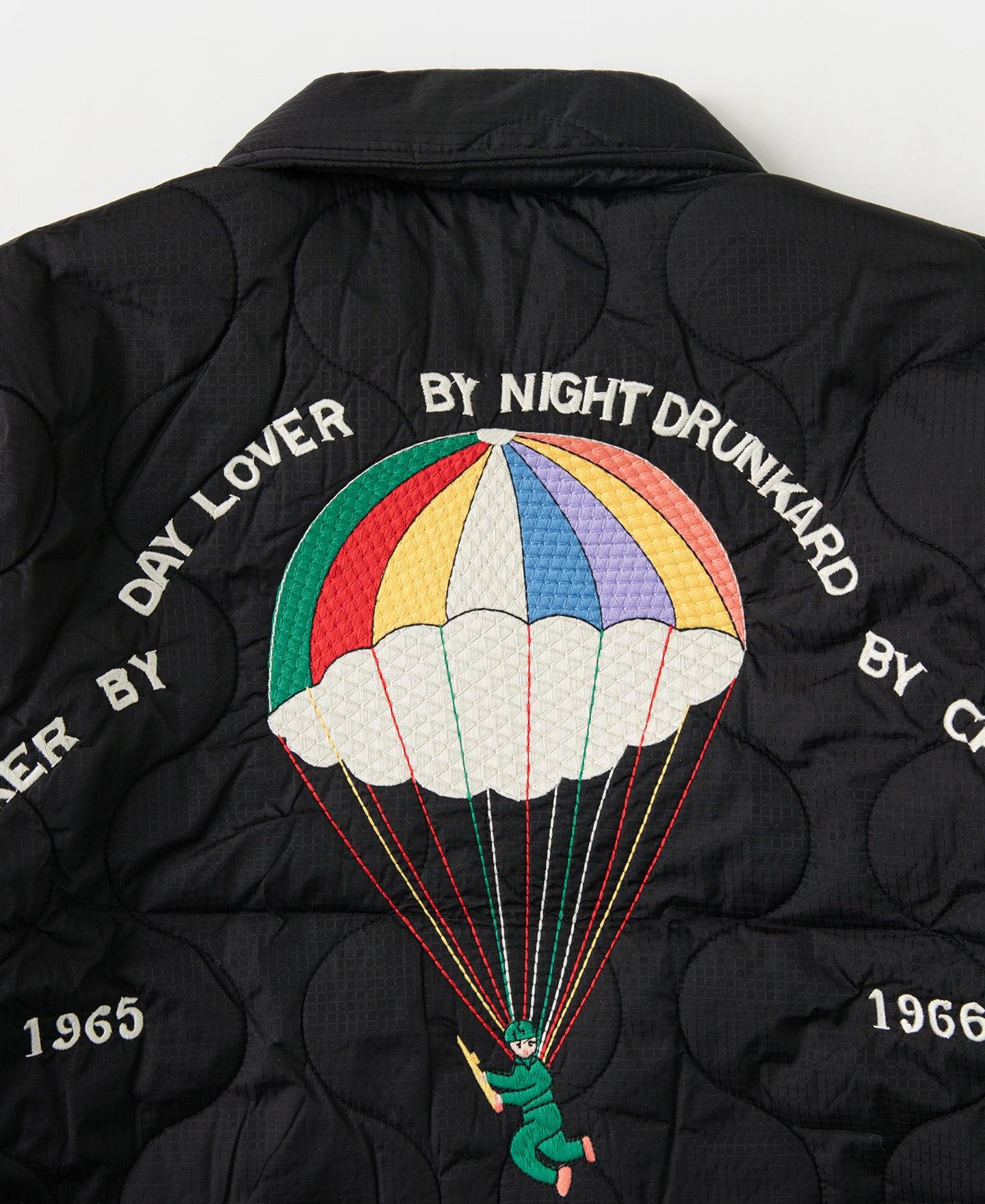 Vietnam War Quilted Padded Souvenir Jacket - Olive Product Image