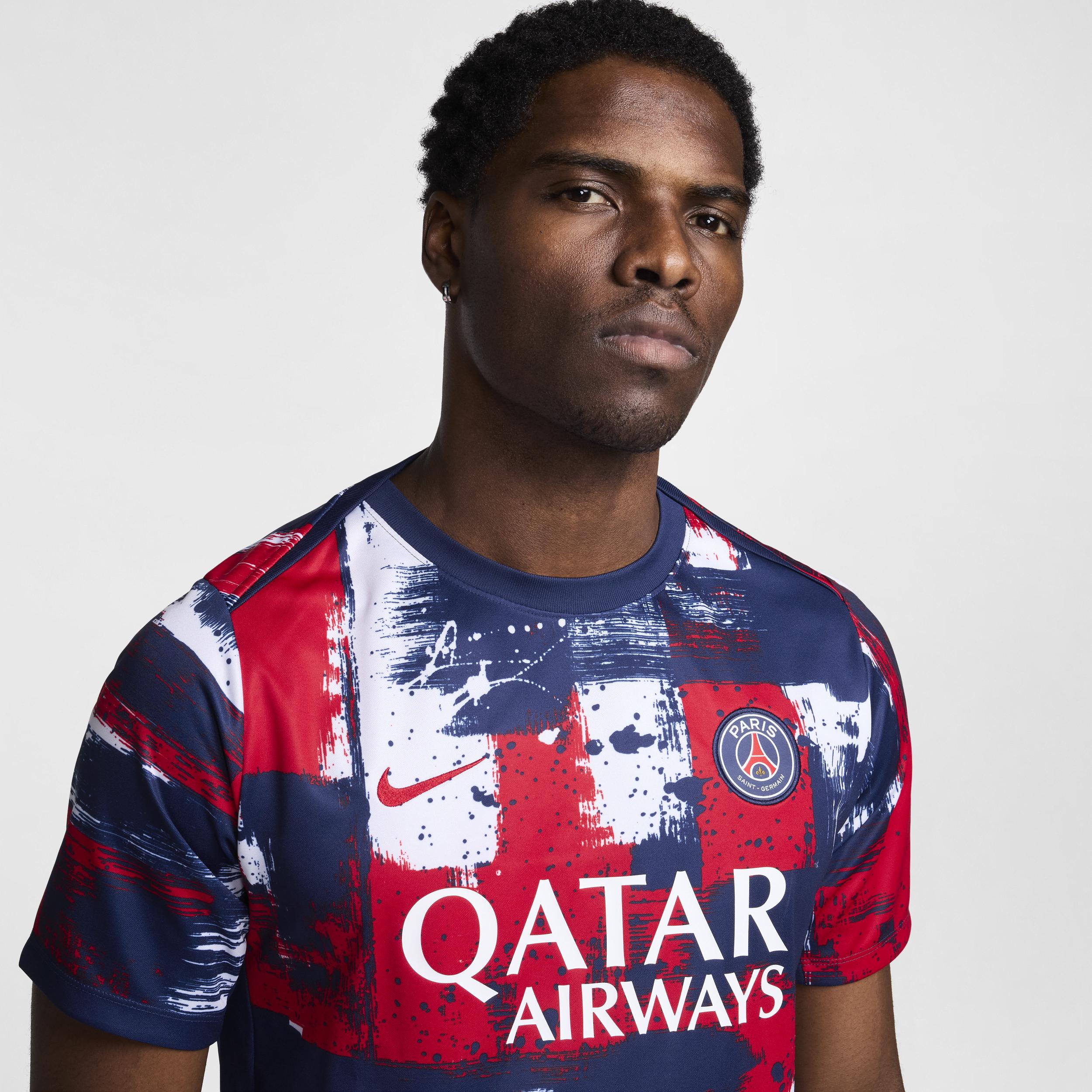 Men's Nike Navy Paris Saint-Germain 2024/25 Home Academy Pro Pre-Match Top, Size: Large, Psg Blue Product Image