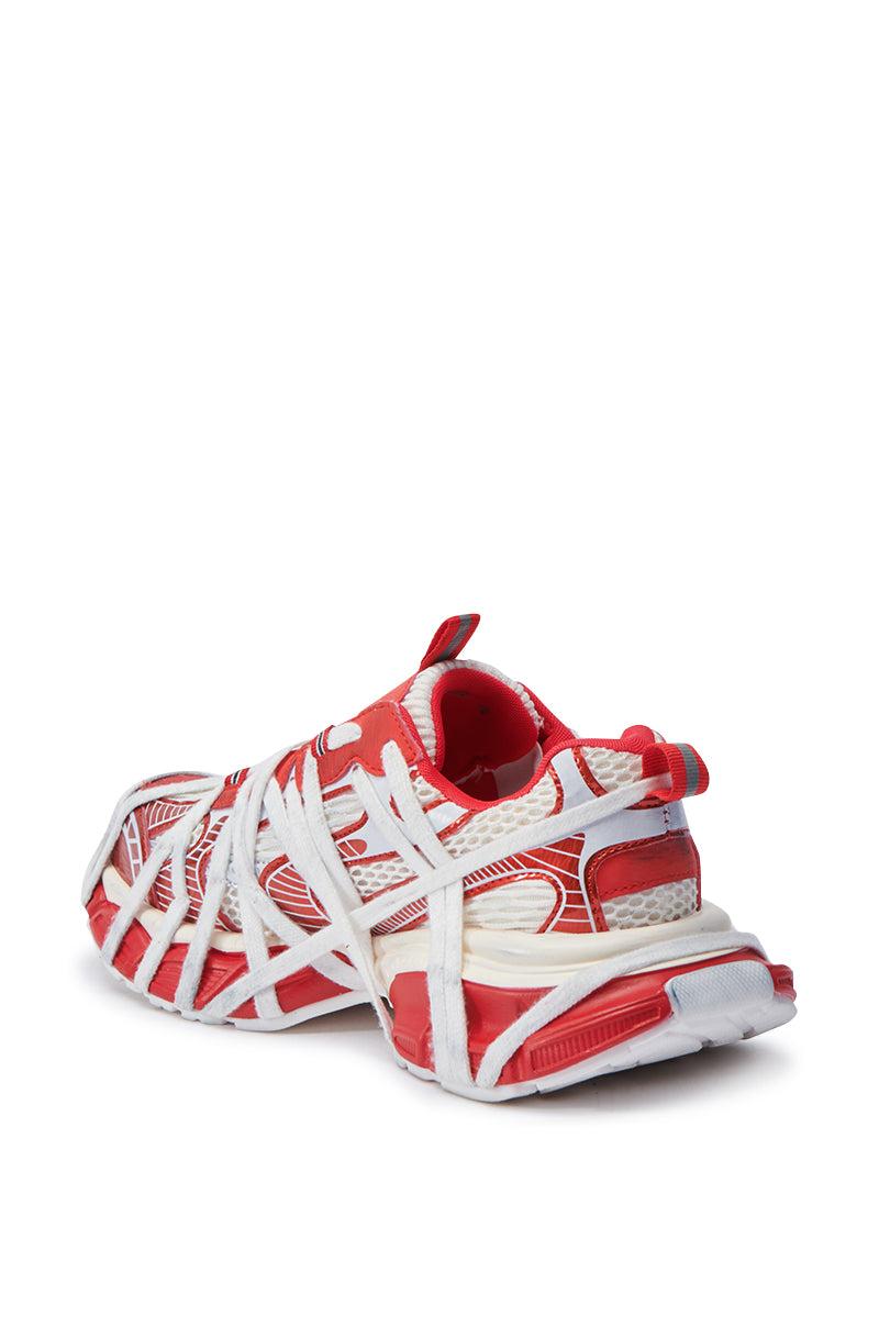 AZALEA WANG SELIE RED FLAT SNEAKER Product Image