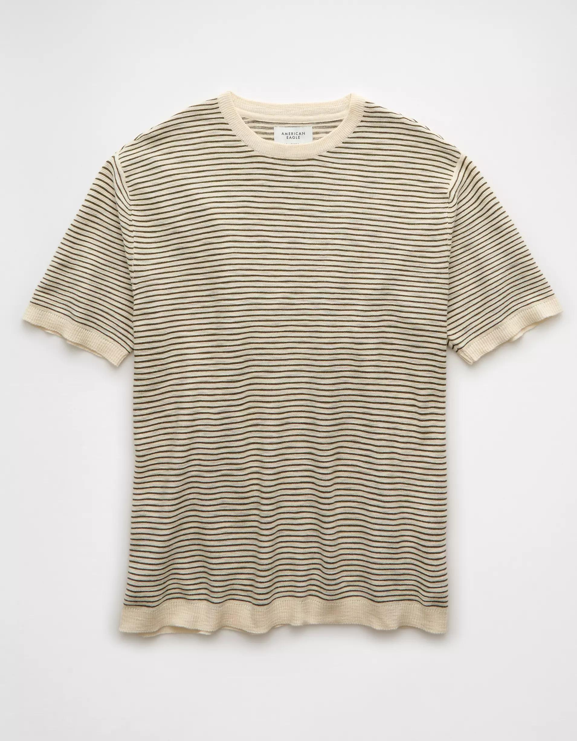 AE Striped Sweater T-Shirt Product Image